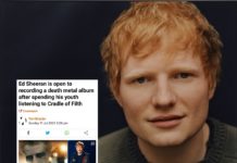 Ed Sheeran Cradle of Filth